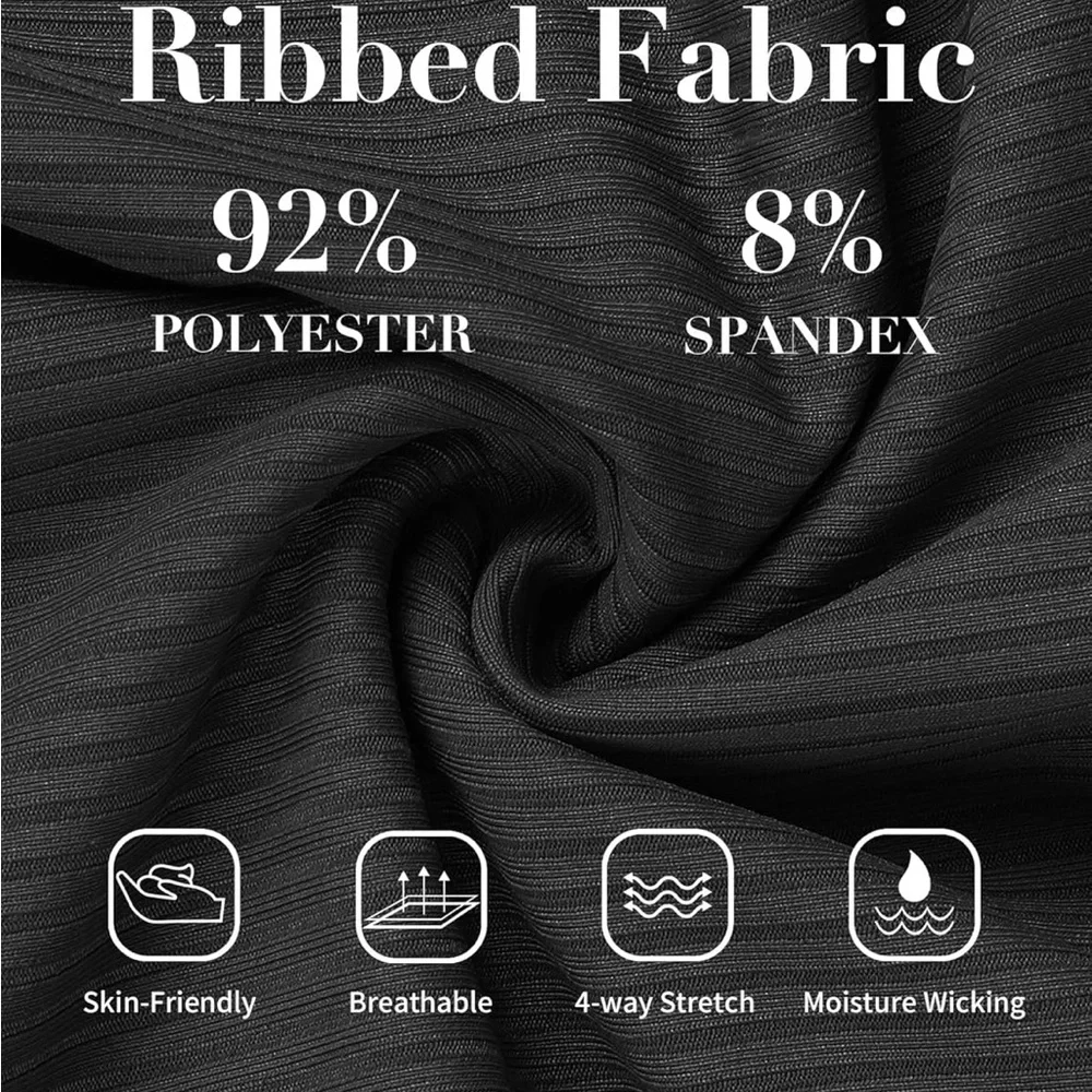 Maternity Swimsuit One Piece High Waisted Pregnancy Bathing Suits Swimwear Black - Picture 4 of 7